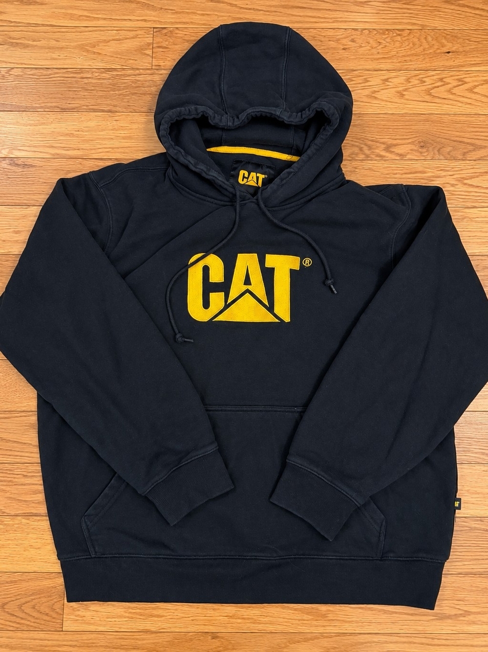 CAT Caterpillar Black And Yellow Pullover